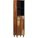 vidaXL Set kupaonskog namještaja od 5 komada Čvrsto drvo manga, Ormar za umivaonik 62x33x58 cm Čvrsto drvo manga, Ogledalo 50x70x3 cm Čvrsto drvo manga, Sideboard 38x33x160 cm Čvrsto drvo manga, Kupaonski ormar 38x33x58 cm Čvrsto drvo manga, Ormar za kupaonicu 38x33x48 cm Čvrsto drvo manga | shoptok.hr