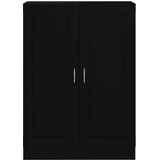 Ormarić za knjige crni 82,5 x 30,5 x 115 od konstruiranog drva | shoptok.hr