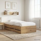  Okvir kreveta s pohranom Hrast artisan Konstruirano drvo | shoptok.hr