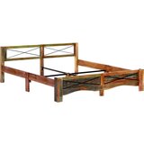 vidaXL Okvir za krevet od masivnog obnovljenog drva 180 x 200 cm | shoptok.hr