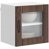  Zidni stakleni ormarić Lucca 2 pcs Smeđi hrast 40 x 31 x 40 cm | shoptok.hr