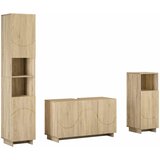  Set ormarića za kupaonicu 3 kom. Hrast sonoma Prerađeno drvo | shoptok.hr