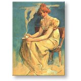  Slika na platnu COFFEE – Alfons Mucha (reprodukcija 50x70 cm) | Shoptok.si