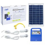 PNI GreenHouse H01 30W solarni fotovoltaični sistem z 12V / 7Ah baterijo, USB / Radio / MP3, 2 LED žarnici | Shoptok.si