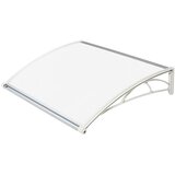 Nadstrešnica Za Vrata 82x120cm Bela Baza Ploča Opal 6mm | Eponuda.com
