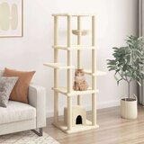  Penjalica za mačke sa stupovima za grebanje krem 154 cm | shoptok.hr