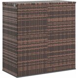  Kutija za vrtne jastuke od PE ratana 100 x 49 x 103,5 cm smeđa | Eponuda.ba