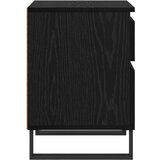  Nočna omarica s predalom 2 pcs Črna Orehovina 40 x 35 x 50 cm, (5000107113) | Shoptok.si