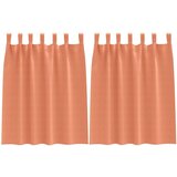  Zavjese sa zavjesama 2 pcs Terakota Poliester | shoptok.hr