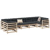  Vrtna sedežna garnitura 7-delna trdna borovina | Shoptok.si