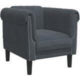  The Living Store Fotelj temno siv žamet - Enosed, (21494973) | Shoptok.si