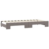  Dnevni krevet na razvlačenje smeđesivi 80 x 200 cm od tkanine | shoptok.hr