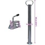 vidaXL Potporni kotač za prikolicu 60 mm 2 potporne cijevi 3 stezaljke | shoptok.hr