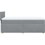vidaXL Krevet s oprugama i madracem svjetlosivi 100x200 cm od tkanine | shoptok.hr