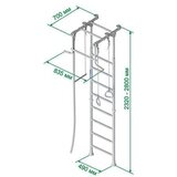 Monkey Gym Telovadna, švedska lestev za dom Comet 2 Max - oranžna, (5000077531) | Shoptok.si