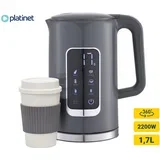 PEKR723 grelnik vode, 1.7L, 2200W, digitalni zaslon, 5 stopenj, funkcija keep warm, varnostne zaščite, samodejni izklop, 360° podstavek, +gratis skodelica, (21591855)