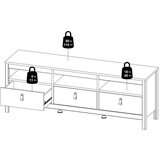Tvilum Sivo-bež TV komoda 151x54x38 cm Madrid – | shoptok.hr
