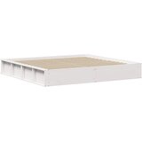  Krevetna konstrukcija Bijelo 200 x 200 cm Čvrsto borovo drvo | shoptok.hr