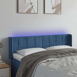 vidaXL LED uzglavlje tamnoplavo 147x16x78/88 cm baršunasto | shoptok.hr