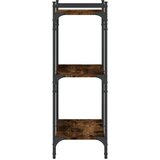  Regal za knjige s 3 razine boja hrasta 60x30x86 cm drveni | shoptok.hr