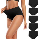 INF Hlačke z visokim pasom (paket 5 kosov) Black L, (21538753) | Shoptok.si