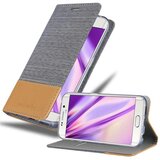 Cadorabo Ohišje, združljiv s Samsungom v svetlo sivo rjavi barvi - zaščitni pokrov z magnetnim zapiranjem, stoječo funkcijo in režo za kartico, (20569607) | Shoptok.si