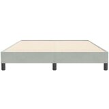 vidaXL Okvir kreveta bez madraca svijetlo sivi 140x210 cm baršun | shoptok.hr