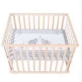 Roba Putni krevetić na kotačićima 100x75 cm u prirodnoj boji Jumbo Twins – | shoptok.hr