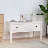  Stolić za kavu bijeli 102 x 49 x 55 cm od masivne borovine Cijene