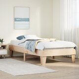 vidaXL Posteljni okvir brez vzmetnice 90x190 cm trdna borovina Cene