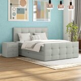 Modern Living Postelja Boxspring Josie-C, Srebrna, 160x200 | Shoptok.si