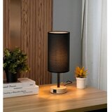  Brilagi - Stona lampa sa USB priključkom TABLON 1xE27/25W/230V hrast/crna | Eponuda.com