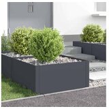 vidaXL Ograda oko Travnjaka 4 kom. 60 x 60 x 35 cm Čelik Antracit - Antracit 60 x 60 x 35 cm 4 Cijene