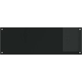 vidaXL Kuhinjski Backsplash Crni Staklo 120 x 40 cm Čvrsta | shoptok.hr