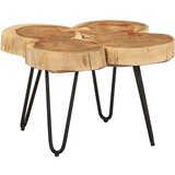  Stolić za kavu 36 cm s 4 izrezana debla masivnog drva bagrema | shoptok.hr