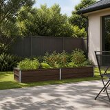  Povišeni vrtni krevet Crna 160 x 40 x 24 cm | shoptok.hr