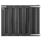 vidaXL Vrtna vrata WPC 100x80 cm siva Cene