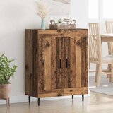 vidaXL Strani šal Star les 69,5 x 34 x 90 cm Inženirski les in železo | Shoptok.si