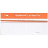 NARODNE NOVINE-UT VII-13/NCR/N PRIJEMNI LIST - KALKULACIJA; Blok 100 listova, 42 x 19,5 cm | shoptok.hr