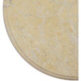 vidaXL Mizna plošča krem Ø 40x2,5 cm marmor | Shoptok.si