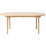 Unique Furniture Raztegljiva jedilna miza v hrastovem dekorju 100x190 cm Carno – Cene