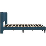  Krevetna konstrukcija s uzglavljem Plava 140 x 190 cm Baršun | shoptok.hr