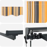  Okvir tende Rumena in Siva 400 × 300 cm Poliester s PU premazom, (5000207196) | Shoptok.si
