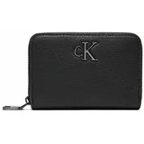 Calvin Klein Jeans Majhna ženska denarnica Minimal Monogram Med K60K612262 Črna