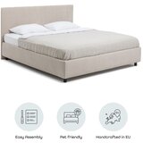 Bonami Selection Bež oblazinjena zakonska postelja s prostorom za shranjevanje z letvenim dnom 160x200 cm Myra Slim Line – | Shoptok.si