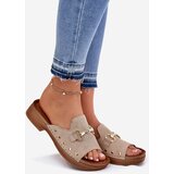 Inblu Ladies Suede Slides Beige | Shoptok.si