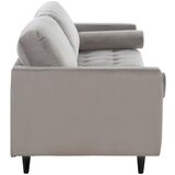 P & B 3-sedežna Zofa Janina Sivi Velvet 211x88 Cm | Shoptok.si
