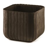Keter Cube plastična kutija za cvijeće/teglica za cvijeće L, Whisky smeđa Cijene