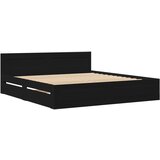 vidaXL Okvir kreveta s uzglavljem bez madraca crni 200x200 cm | shoptok.hr