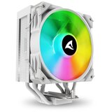 Sharkoon CPU A40 RGB WHITE AIR COOLER 120mm PWM 220W procesorski hladilnik | Shoptok.si